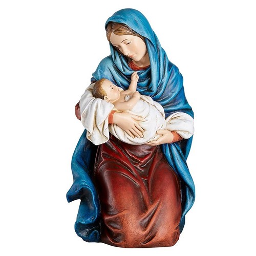 Kneeling madonna with child - kneeling,