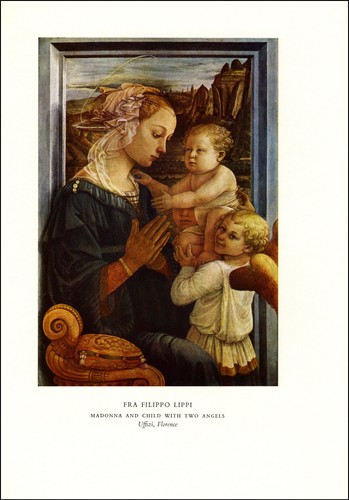 1967 madonna child - child, angels